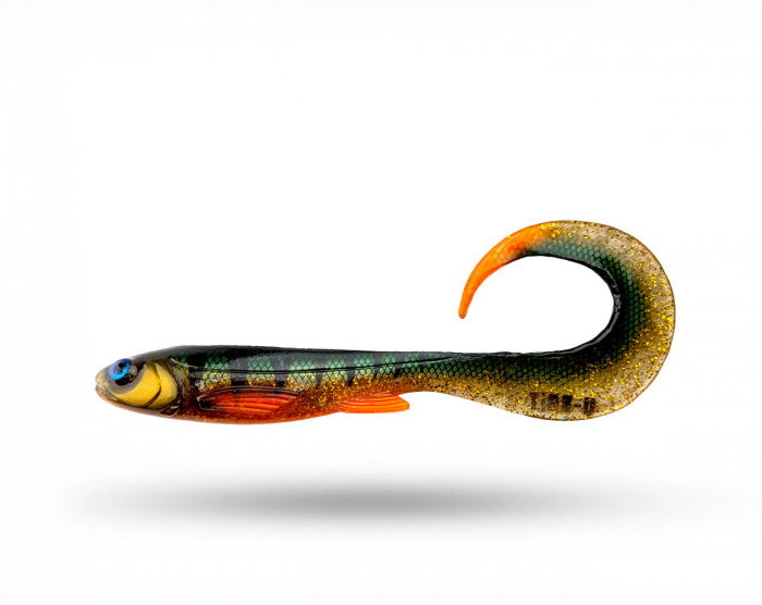 Ubait U-CuRL 30 cm - Glitter Perch UV i gruppen Fiskedrag / Gäddjiggar hos Örebro Fiske & Outdoor AB (UCuRL30 -Glitter Perch)